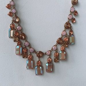 J. Crew Ribbon Rainbow Prism Necklace